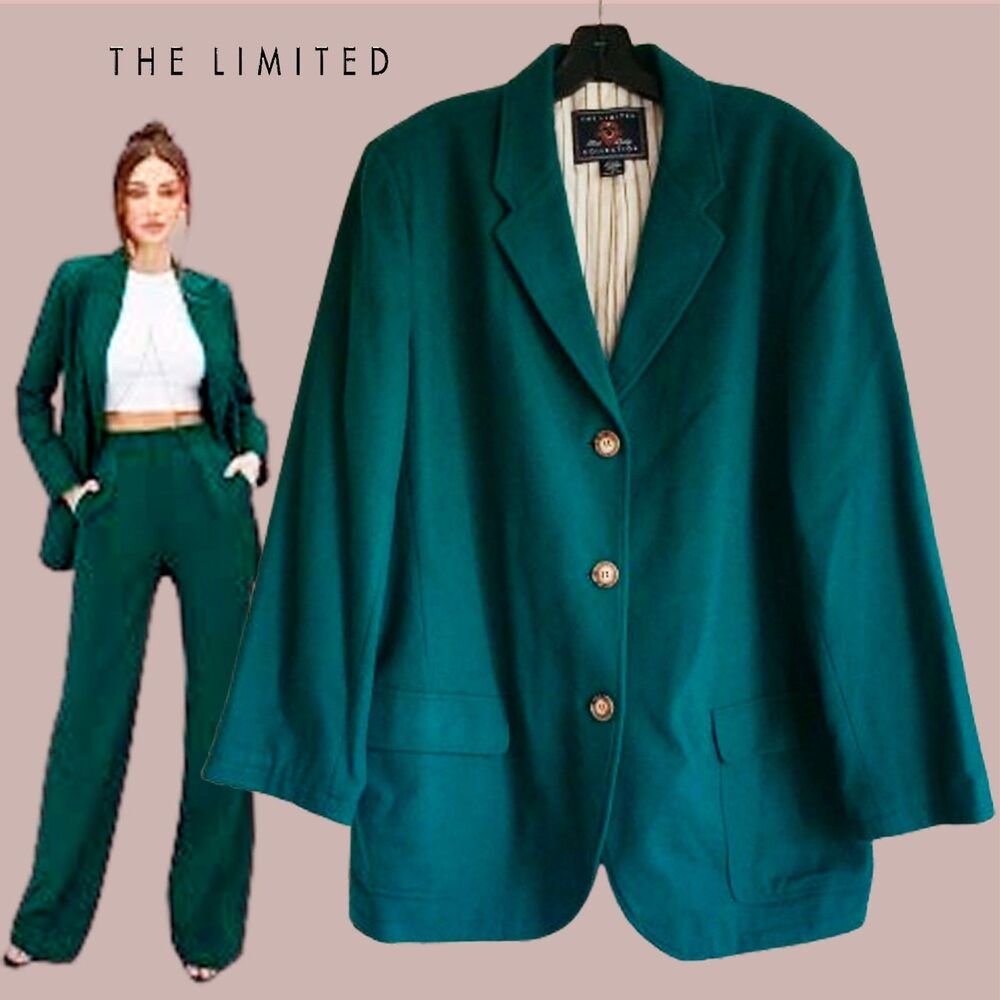 THE LIMITED COLLECTION NEW Dark Academia Lapel Flap Pockets Oversized Blazer L